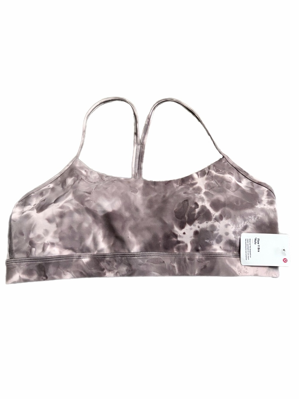 NWT Lululemon Flow Y Bra *Nulu (Diamond Dye Mink Bery Lunar Rock Shadow Grey) 12